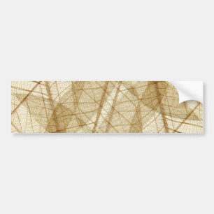 Autocollant De Voiture Feuilles en dentelle beige crème pâle