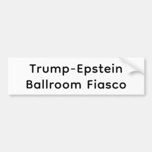 Autocollant De Voiture Fiasco de la salle Trump-Epstein Hankamer Artjunkh