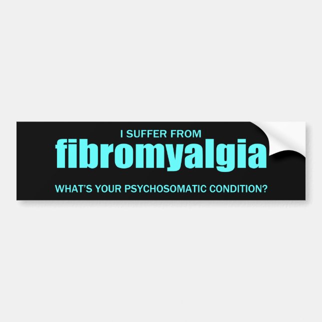 Autocollant De Voiture Fibromyalgie… (Devant)