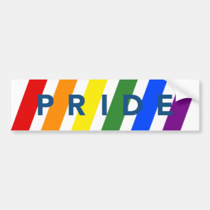 Autocollant De Voiture FIDE Diagonal LGBT