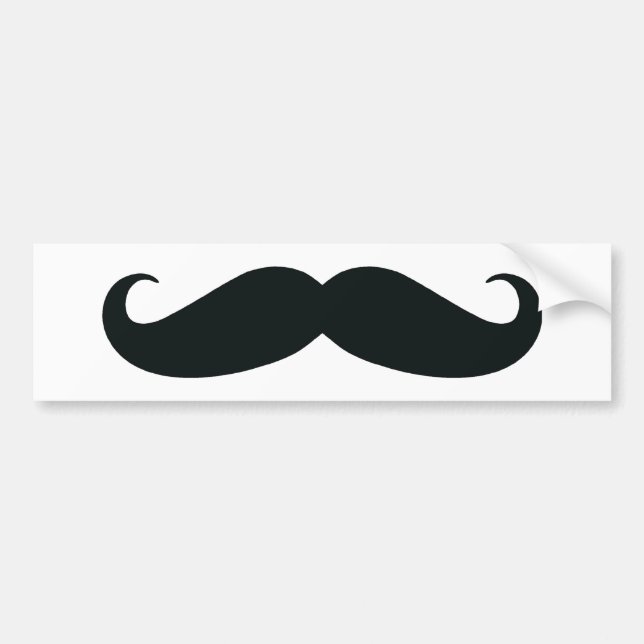 Autocollant De Voiture Fier de mon Stache….Moustache (Devant)