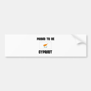 Autocollant De Voiture Fier d'être CHYPRIOTE