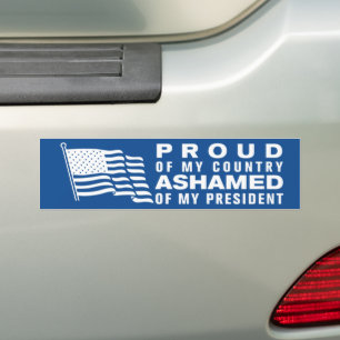 Autocollant De Voiture Fière De Mon Pays D'Avoir Honte À Mon Président