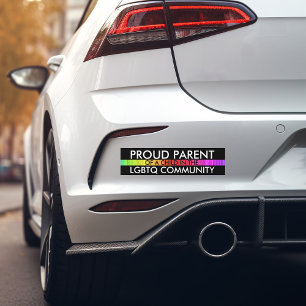 Autocollant De Voiture Fiers parents d'un enfant dans la communauté LGBTQ