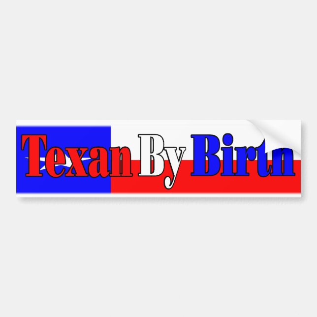 Autocollant De Voiture Fierté du Texas (Devant)
