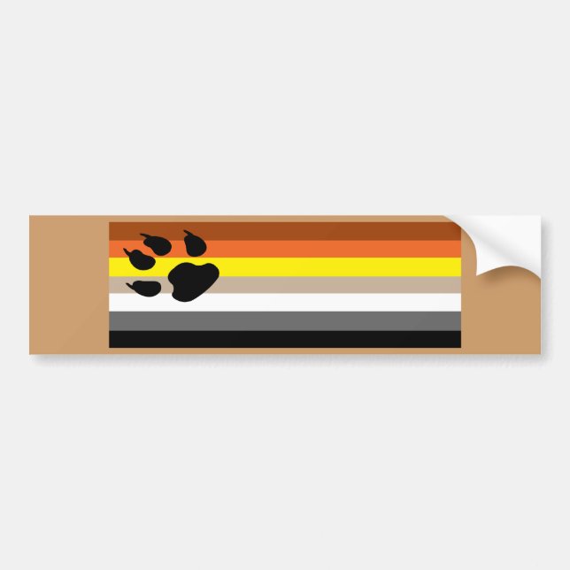 Autocollant De Voiture Fierté gaie d'ours (Devant)