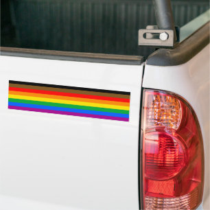 Autocollant De Voiture FIERTÉ LGBT INCLUSIVE (People of Color Pride)