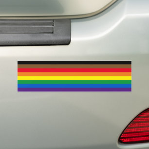 Autocollant De Voiture Fierté lgbt lgbtq diversité inclusive rainbow fl