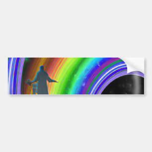 Autocollant De Voiture Figure de mystère au Stargate interdimensionnel