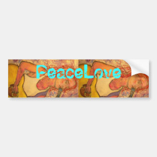 Autocollant De Voiture Fille acoustique de PeaceLove