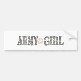 Autocollant De Voiture Fille Camo d'armée