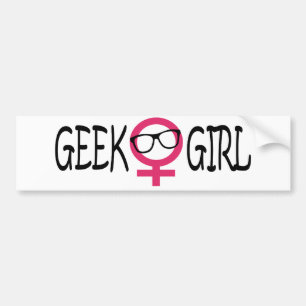 Autocollant De Voiture Fille de geek