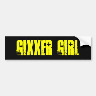 AUTOCOLLANT DE VOITURE FILLE DE GIXXER
