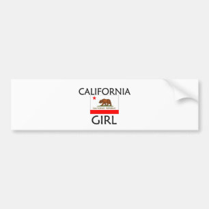 AUTOCOLLANT DE VOITURE FILLE DE LA CALIFORNIE