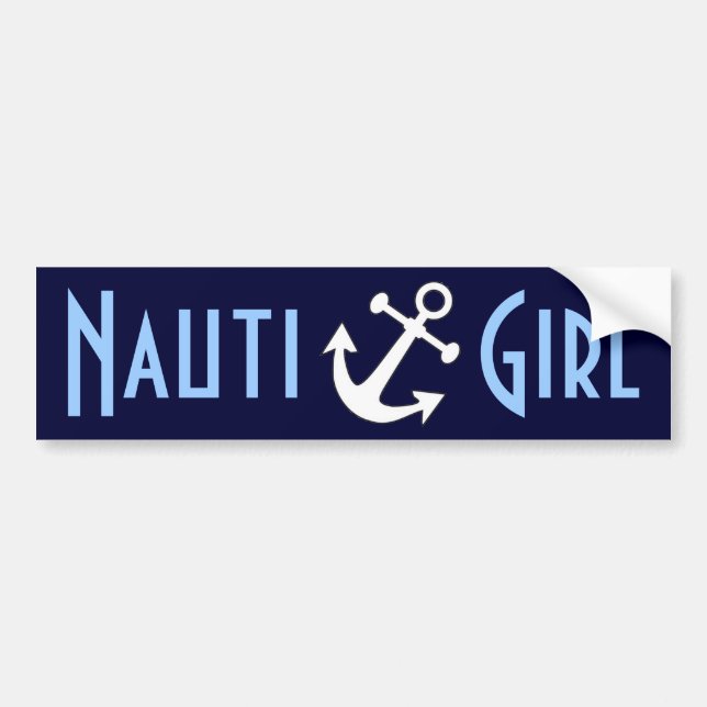 Autocollant De Voiture Fille de Nauti (Devant)