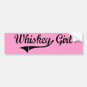 Autocollant De Voiture Fille de whiskey