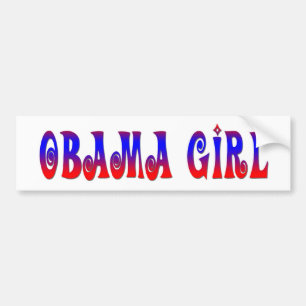 Autocollant De Voiture Fille d'Obama