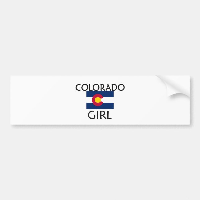 AUTOCOLLANT DE VOITURE FILLE DU COLORADO (Devant)