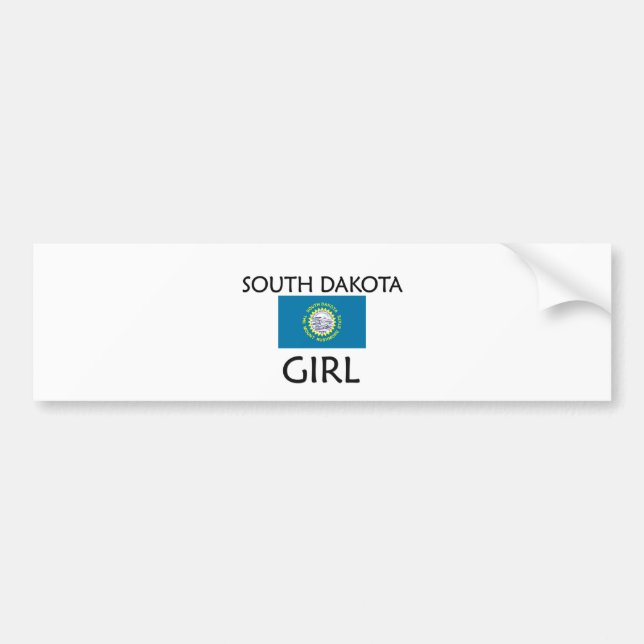 AUTOCOLLANT DE VOITURE FILLE DU DAKOTA DU SUD (Devant)