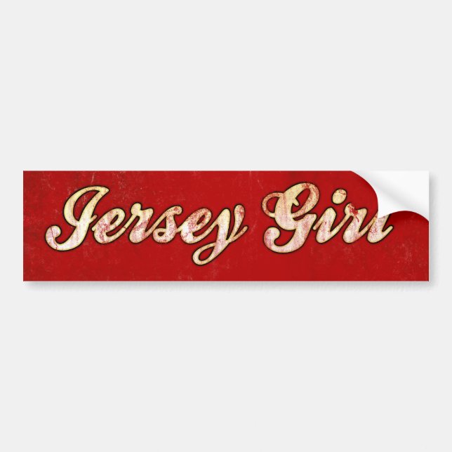 Autocollant De Voiture Fille du Jersey (Devant)