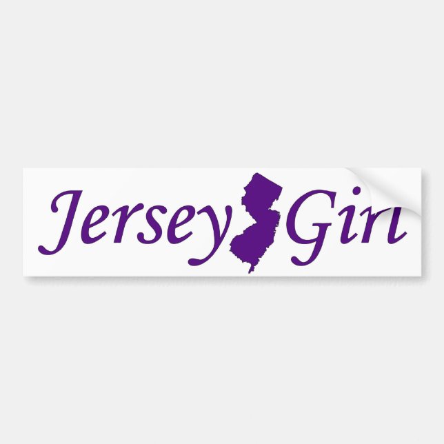 Autocollant De Voiture Fille du Jersey (Devant)