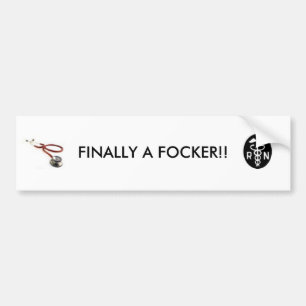 AUTOCOLLANT DE VOITURE FINALEMENT A FOCKER ! !