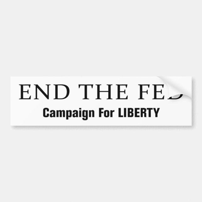 Autocollant De Voiture Finissez le Fed Bumpersticker (Devant)