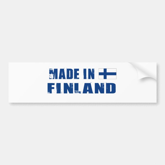 AUTOCOLLANT DE VOITURE FINLANDE (Devant)