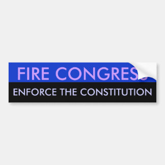 Autocollant De Voiture Fire Congress Appliquer la constitution