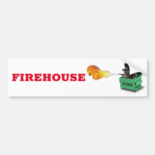 Autocollant De Voiture Firehouse 2021 Dumpster (Devant)