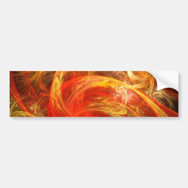 Autocollant De Voiture Firestorm Nova Abstract Art Bumper Sticker (Devant)