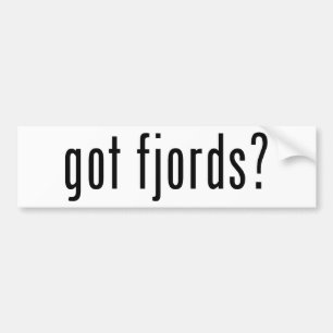 Autocollant De Voiture fjords passés ?