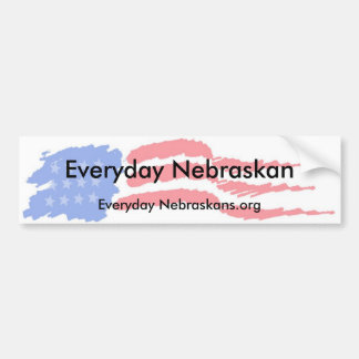 Autocollant De Voiture flag4, Nebraskan quotidien, Nebraskans.org