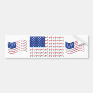 Autocollant De Voiture Flag-Blue-Shadow