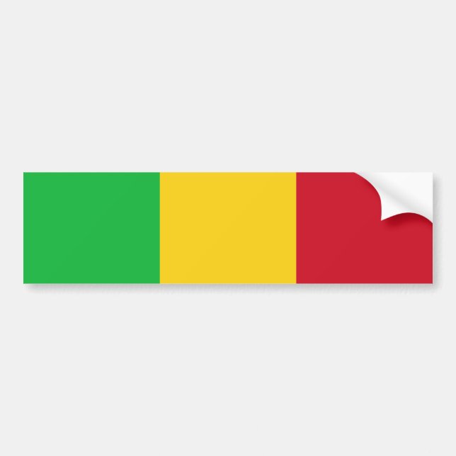Autocollant De Voiture Flag of Mali (Devant)