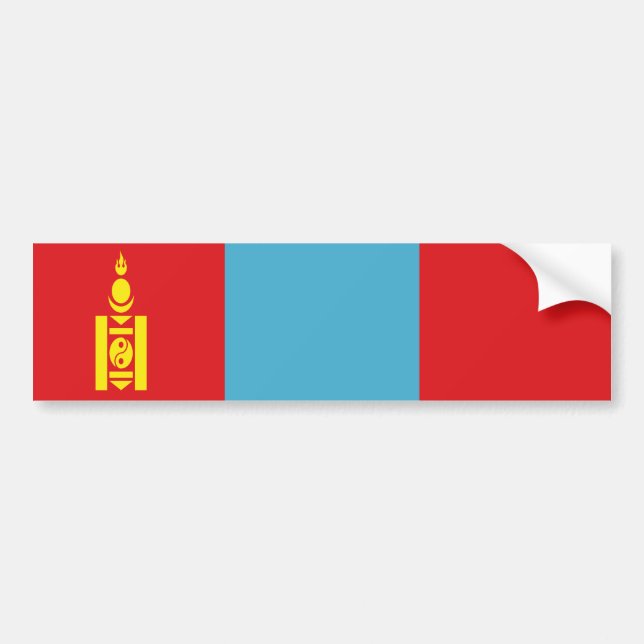 Autocollant De Voiture Flag of Mongolia (Devant)