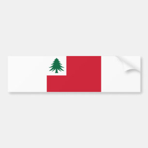 Autocollant De Voiture Flag of New England