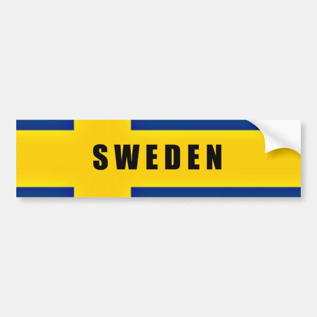 Autocollant De Voiture Flag of Sweden (Devant)