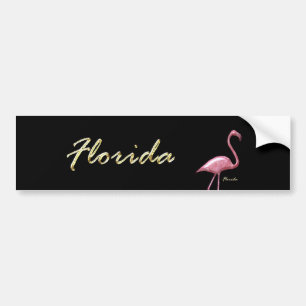 Autocollant De Voiture Flamant rose de la Floride