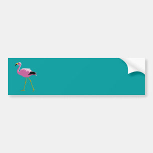 Autocollant De Voiture Flamants roses roses