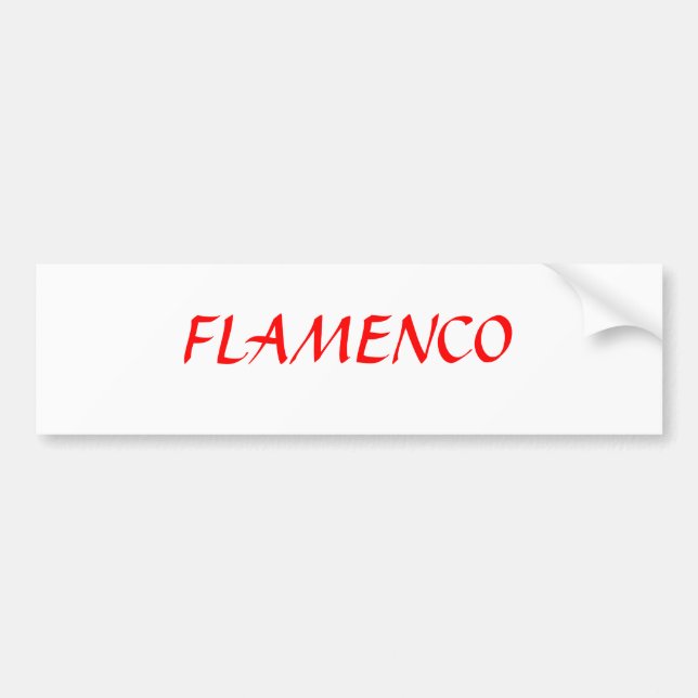 AUTOCOLLANT DE VOITURE FLAMENCO (Devant)
