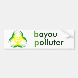 Autocollant De Voiture fleur 1, pollueur de biohazard de bayou