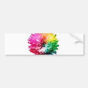 Autocollant De Voiture fleur arc-en-ciel