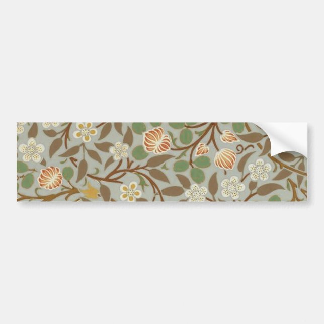 Autocollant De Voiture Fleur botanique de trèfle William Morris (Devant)