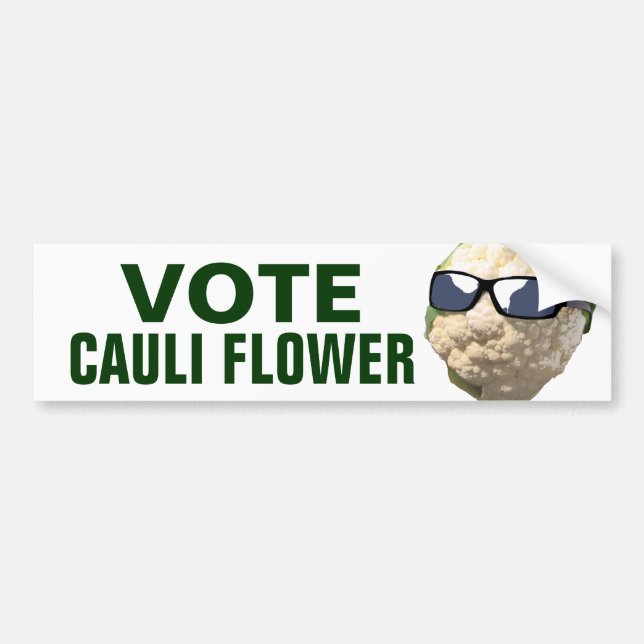 Autocollant De Voiture Fleur de Cauli de vote (Devant)