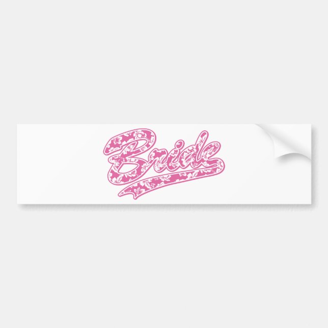 Autocollant De Voiture Fleur hawaïenne de la mariée (Devant)