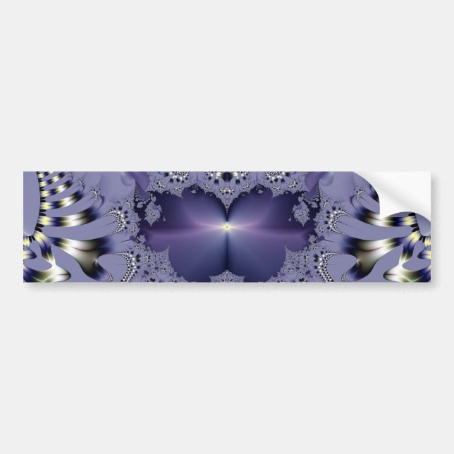 Autocollant De Voiture Fleur violette (Devant)