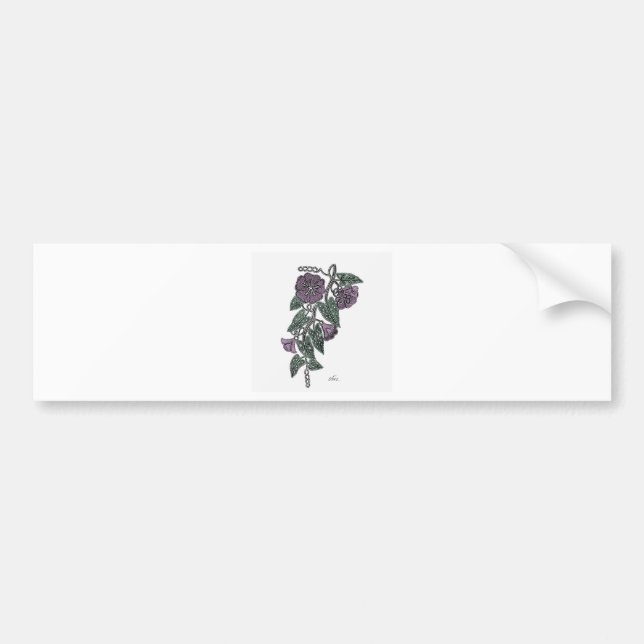 Autocollant De Voiture Fleurs de dentelle (Devant)