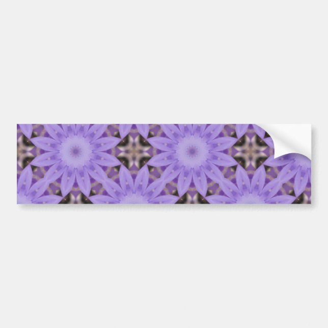 Autocollant De Voiture Fleurs violettes (Devant)