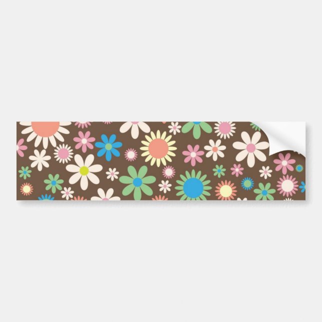 Autocollant De Voiture Floral (Devant)
